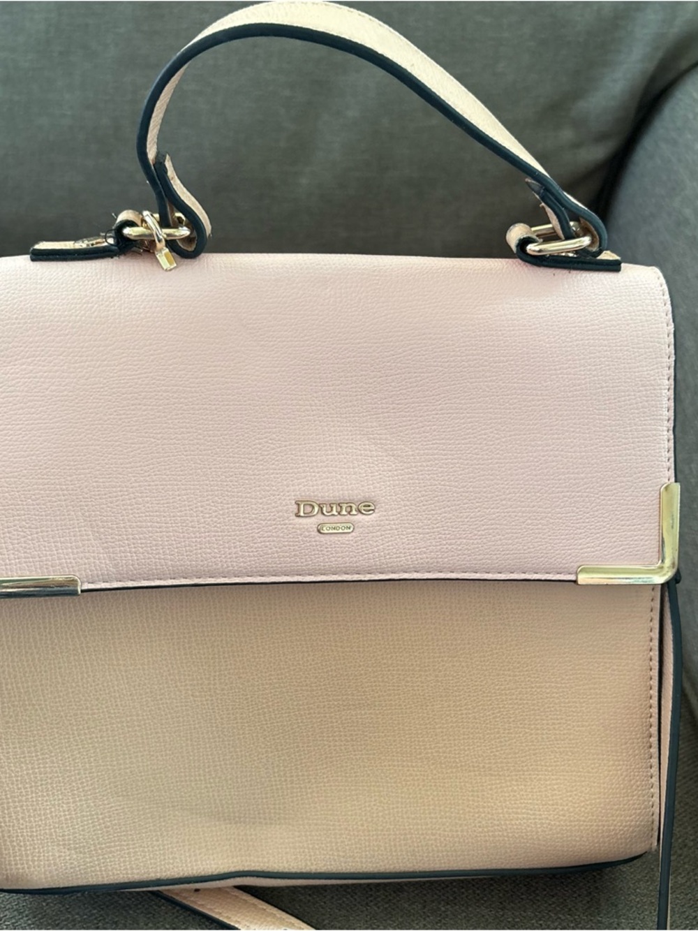 Dune London multi color purse w/removable shoulder strap & sanitizer pouch. 508